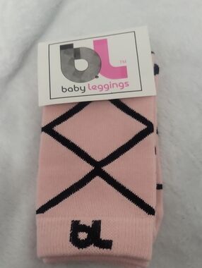 2/$7**Pair Of Baby Legging Pink And Black